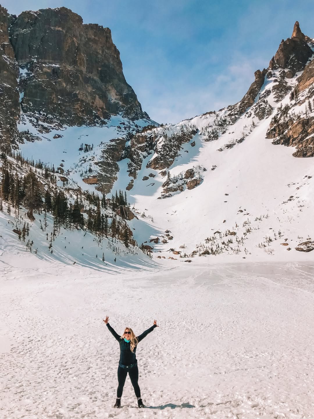 Snowy alpine landscape from Kara's Colorado adventures